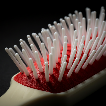 Annie Rubber Cushion Brush Large, 1 Count, Red & White