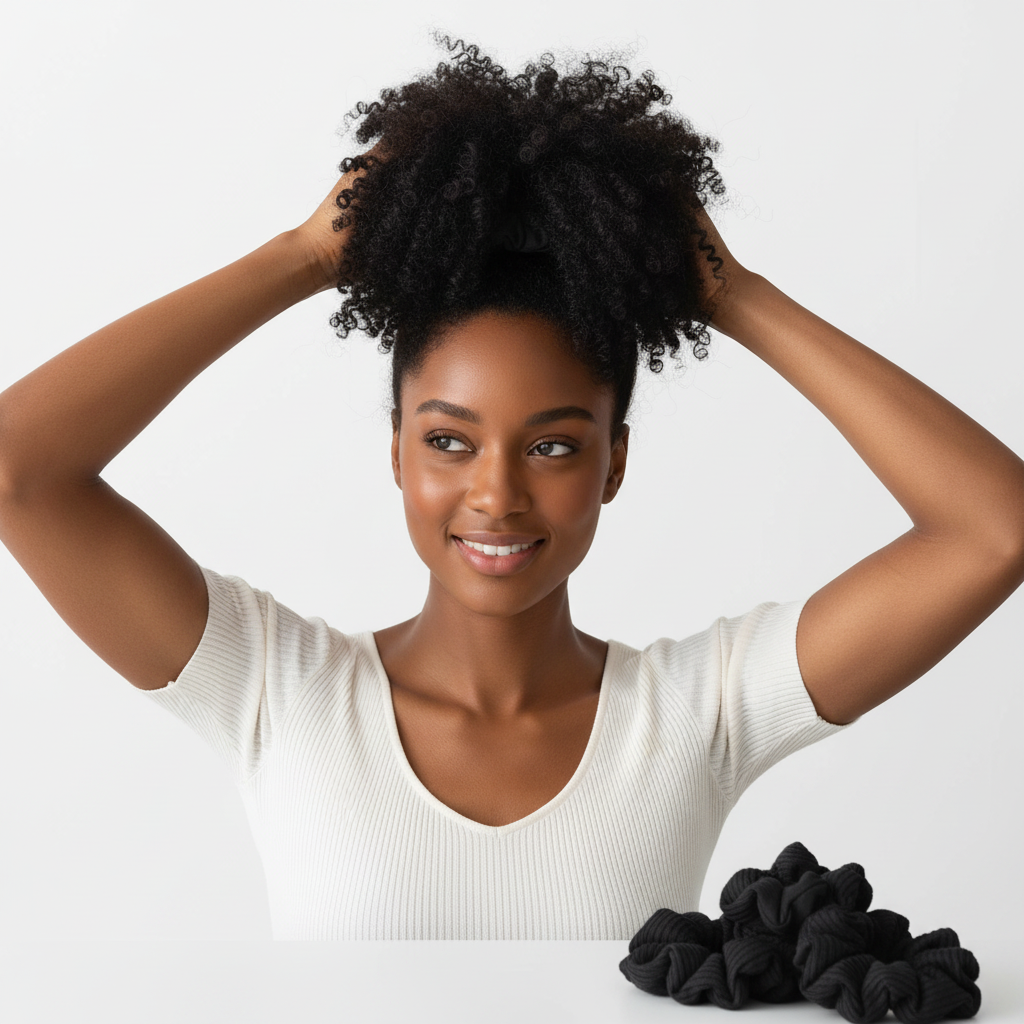 Annie Scrunchie 4ud Negro