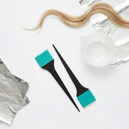 Annie Silicone Dye Brushes Medium, 2 Count, Teal