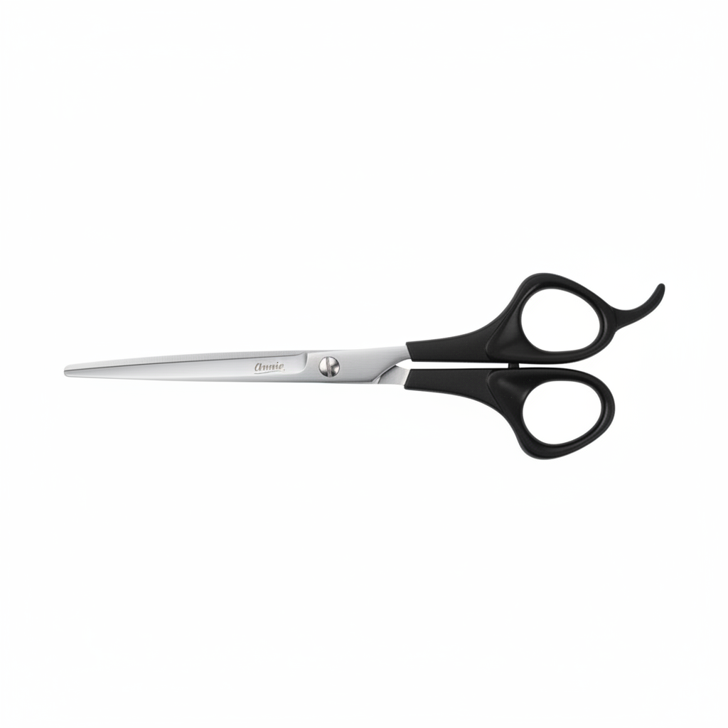 Annie Stainless Steel Hair Shears 7 Inch, 1 Count, Black