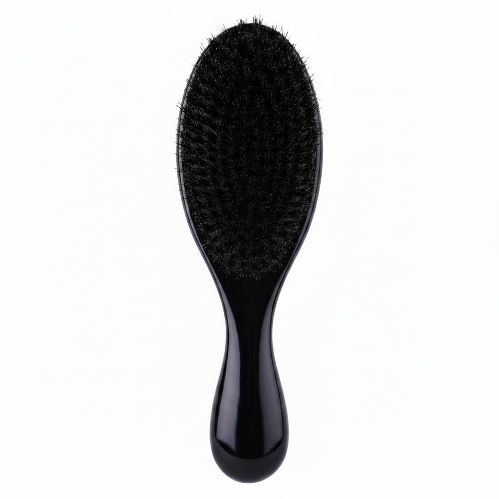 Cepillo ondulador Annie Supreme de cerdas duras de jabalí, 1 unidad, negro