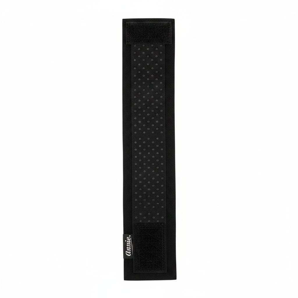 Annie Velcro Wig Band 4.5cm Silicone Grip, 1 Count, Black