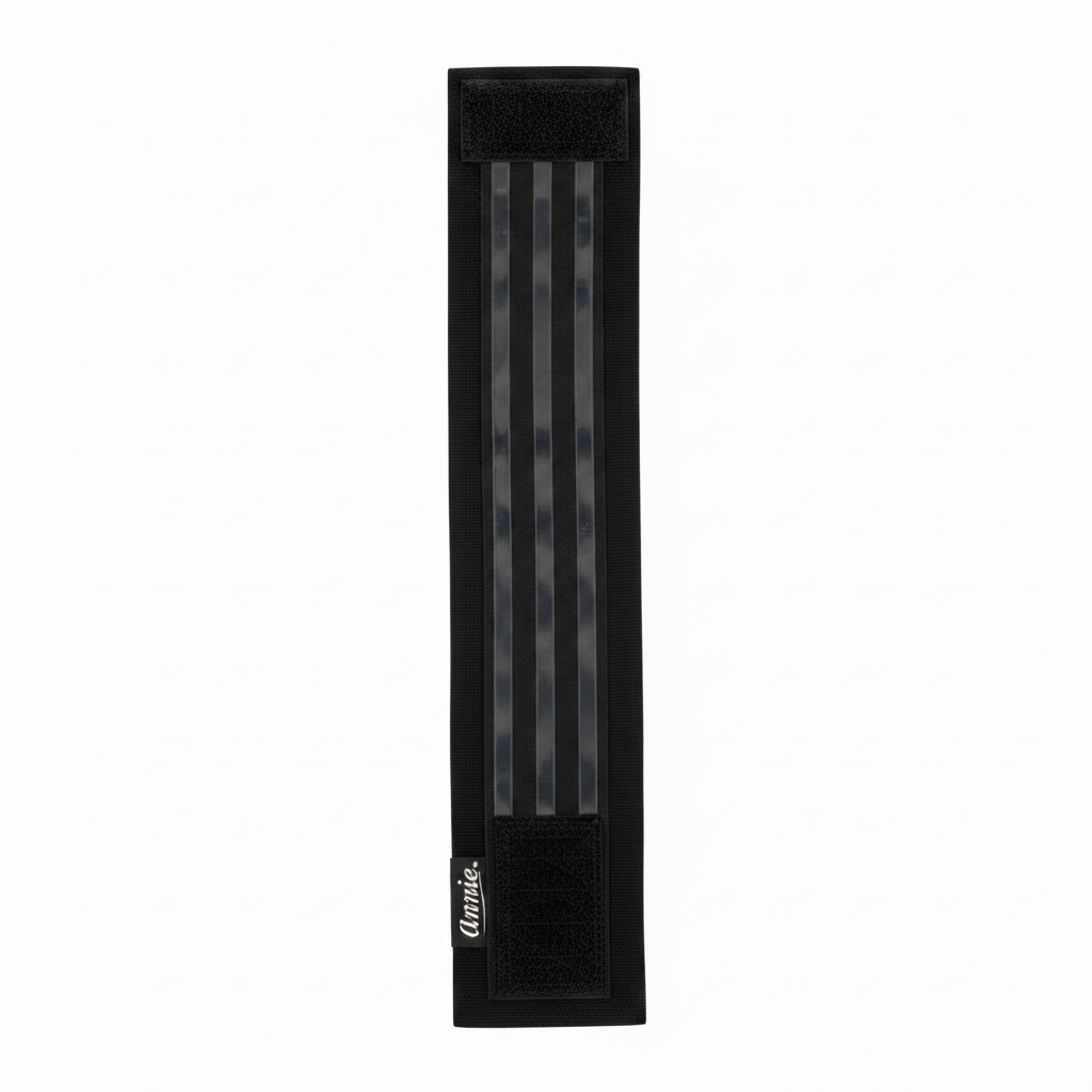Annie Velcro Wig Band 4.5cm Silicone Grip, 1 Count, Black