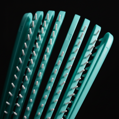 Cepillo desenredante ventilado Annie de 8 hileras, 1 unidad, colores surtidos