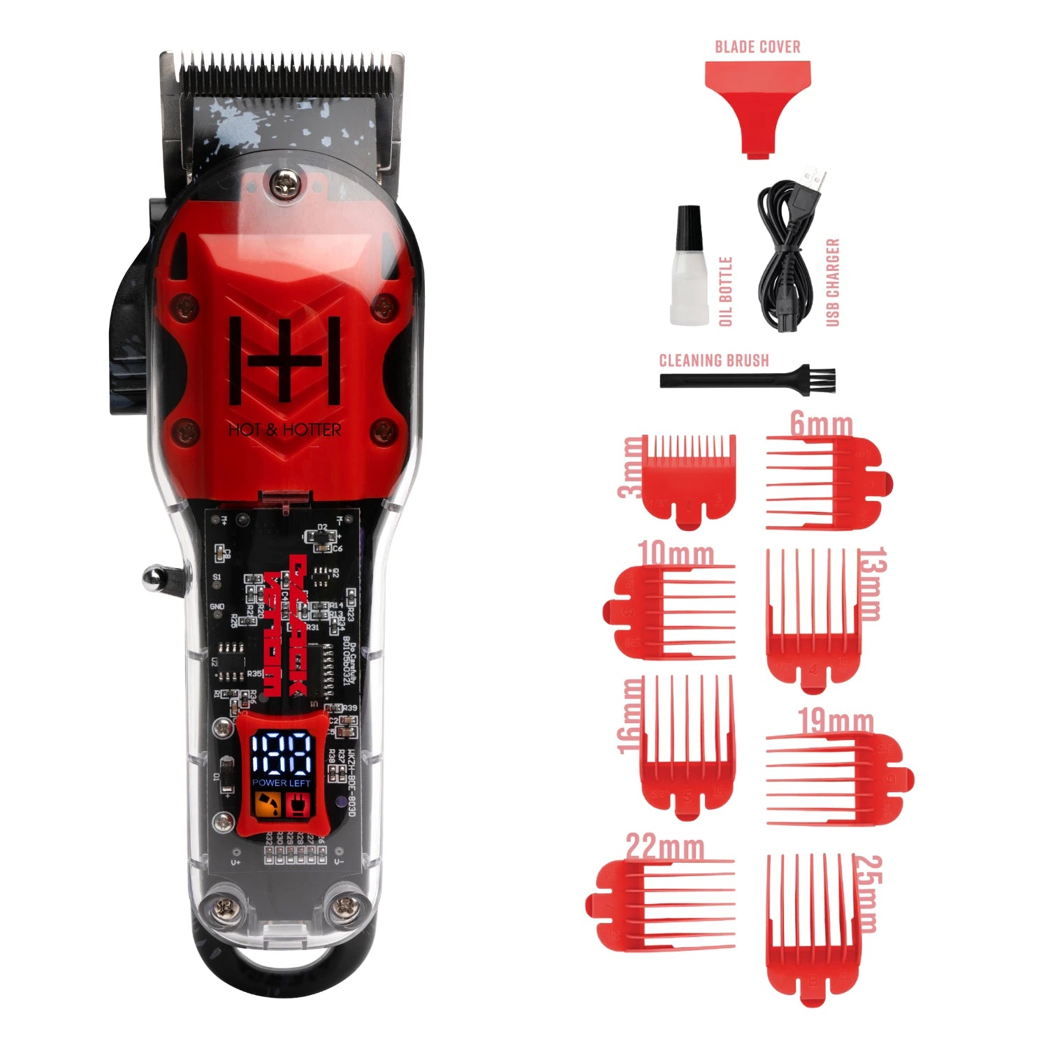 Hot & Hotter Professional Rechargeable Clippers Black Venom Hot & Hotter Professional Rechargeable Clippers Black Venom