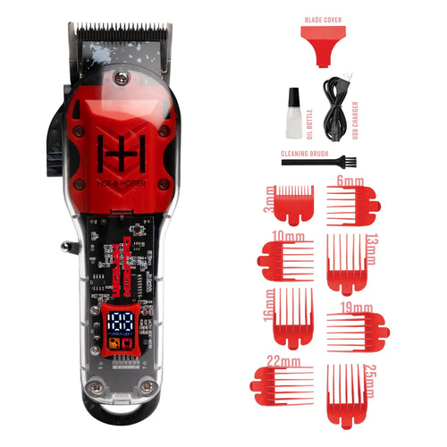 Hot & Hotter Professional Rechargeable Clippers Black Venom