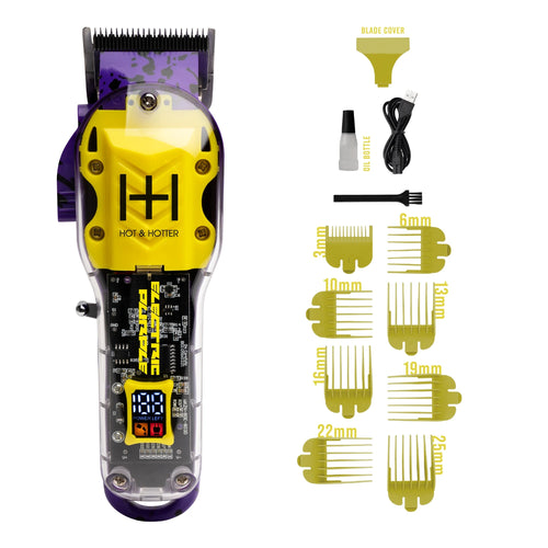 Hot & Hotter Professional Rechargeable Clippers Electric Purple