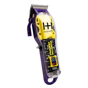 
                  
                    Load image into Gallery viewer, Hot &amp;amp; Hotter Professional Rechargeable Clippers Electric Purple Hair Clipper &amp;amp; Trimmer Accessories Hot &amp;amp; Hotter   
                  
                