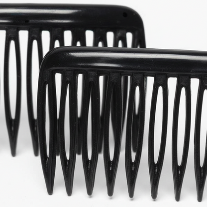Annie Side Combs Small, 4 Count, Black