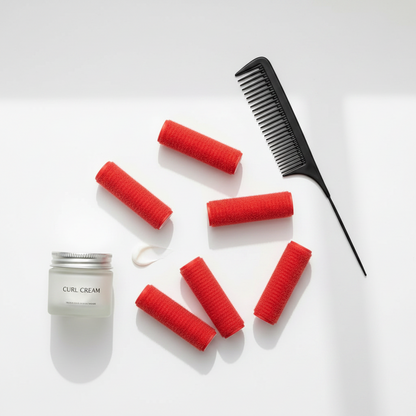 Annie Self-Gripping Hair Rollers 1/2 Inch, 6 Count, Red