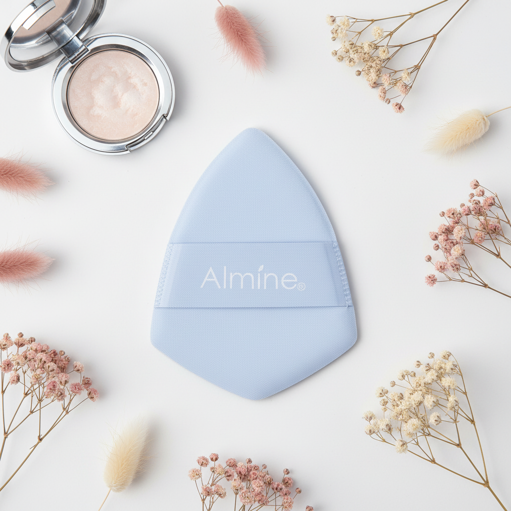 Almine Oval Shaped Cloud Puff Sponge, 1 Count, Blue