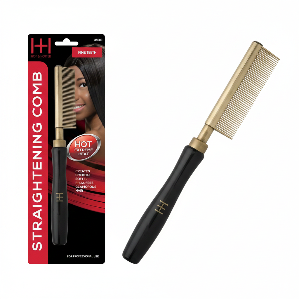 Hot & Hotter Thermal Straightening Comb Fine Teeth | Smooth Styles