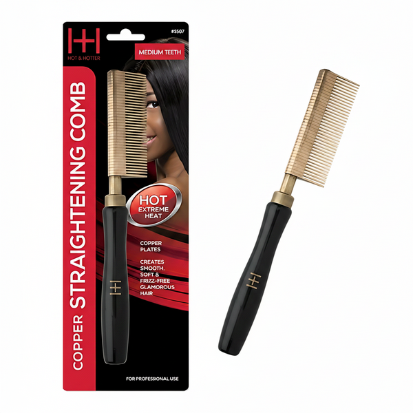 Hot & Hotter Thermal Straightening Comb Copper Plate | Sleek