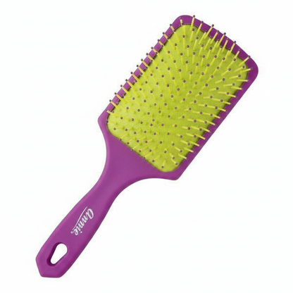 Annie Cushion Paddle Brush Nylon Bristle, 1 Count, Purple