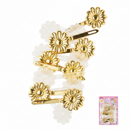 Pasador Joy Daisy en oro de 12 quilates
