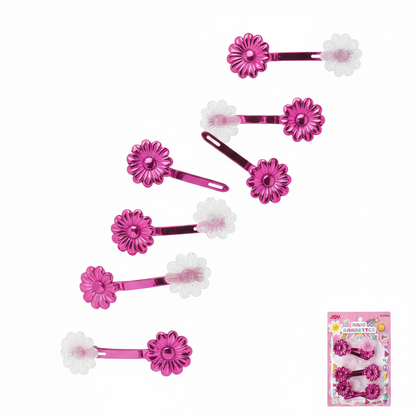 Pasador Joy Daisy 12 ct, color rosa