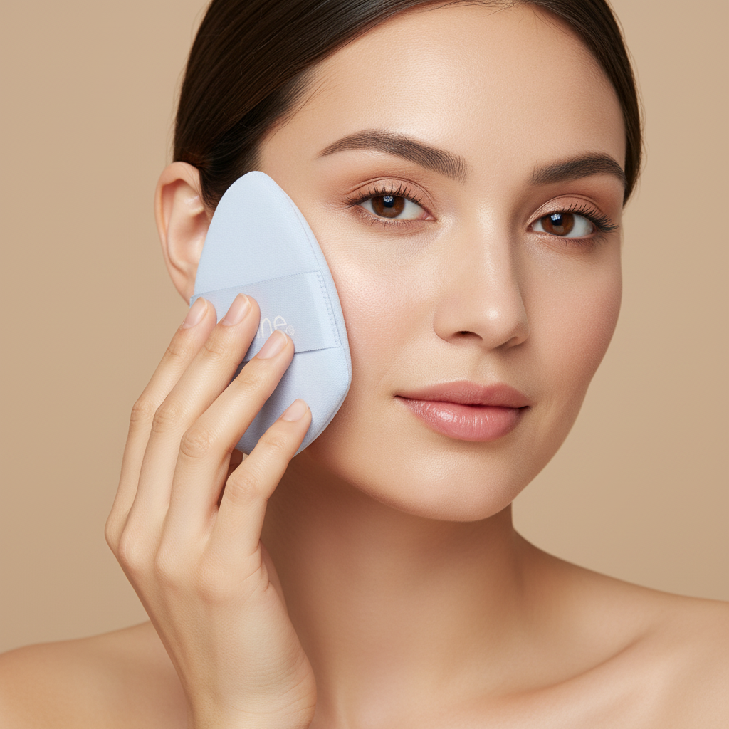 Almine Oval Shaped Cloud Puff Sponge, 1 Count, Blue