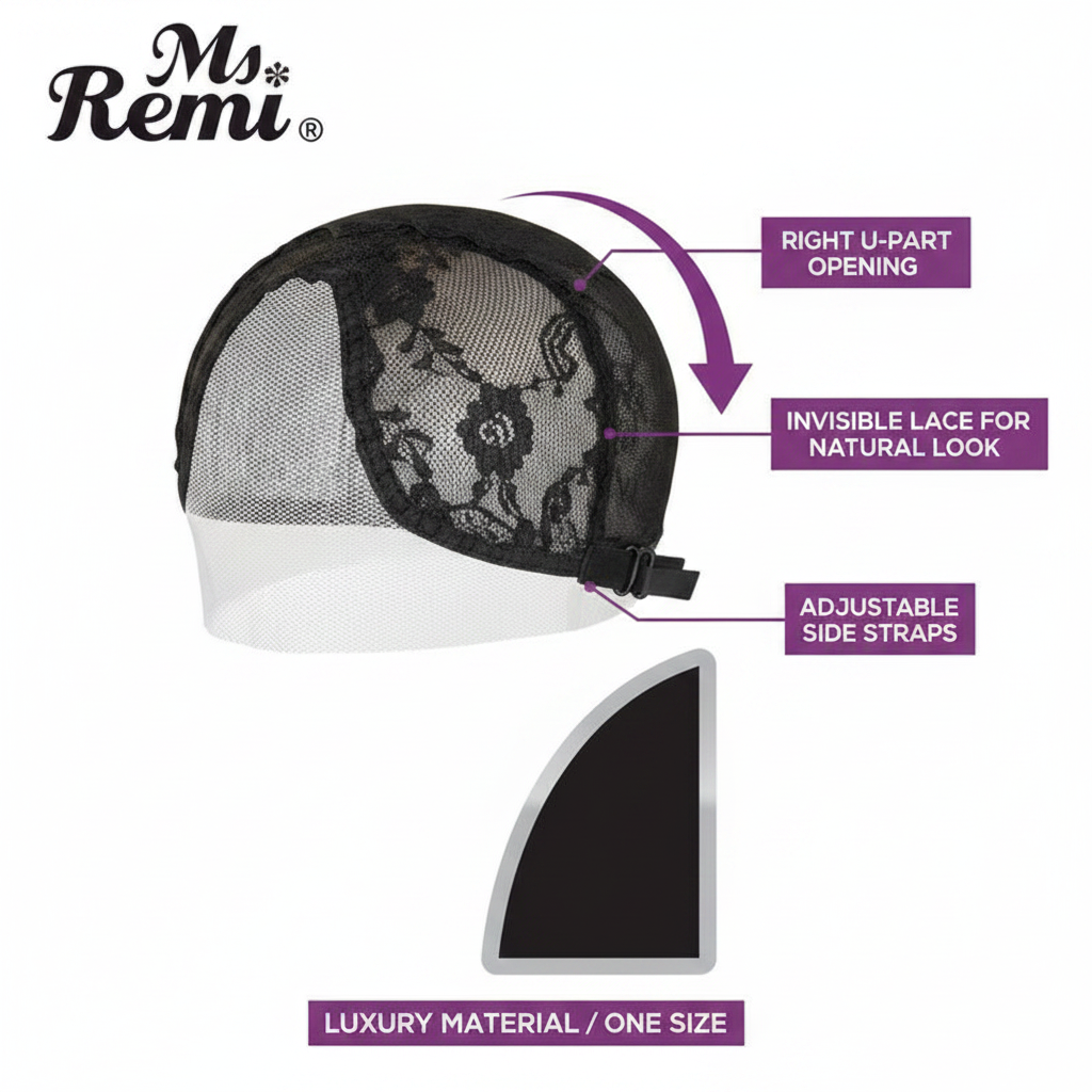 Gorro de tejido Ms. Remi Right U-part, 1 unidad, negro