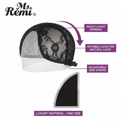 Gorro de tejido Ms. Remi Right U-part, 1 unidad, negro