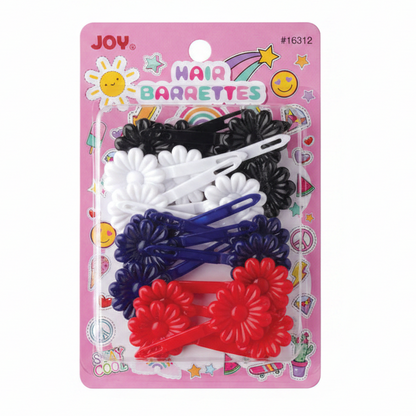 Pinzas de pelo Joy Daisy, 10 unidades, colores surtidos