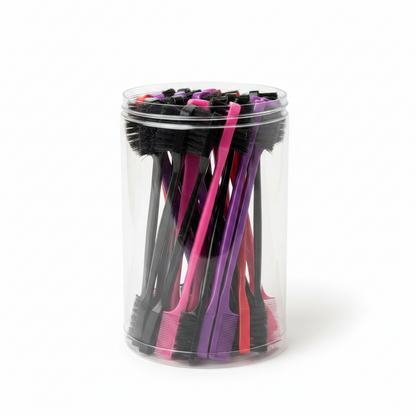 Tarro de cepillo y peine de doble cara Joy, 24 unidades, colores surtidos