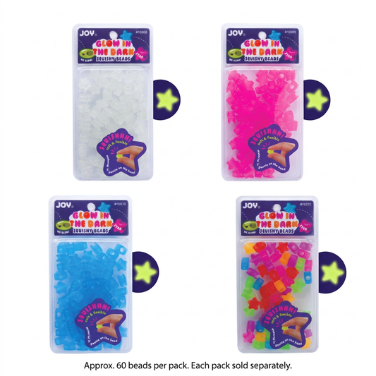 Joy Glow-in-the-Dark Star Squishy Hair Beads main-image design