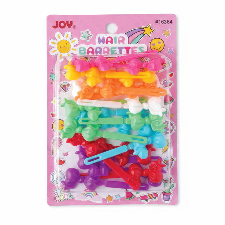 Pasadores de pelo Joy Ribbon, 10 unidades, colores surtidos