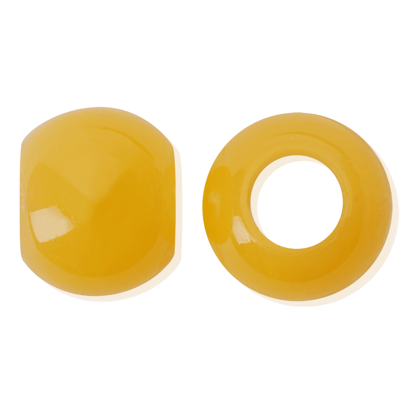 Joy XX-Large Glow In the Dark Hair Beads Yellow Beads Joy   