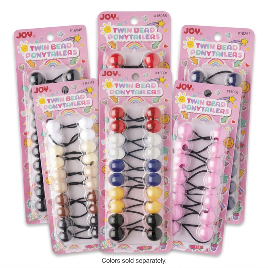 Joy Solid Color ponytailers in the compact layered style