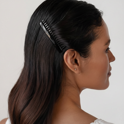 Annie Side Combs Medium, 2 Count, Black