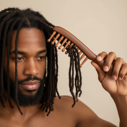 Annie Loc & Braid Comb, 1 Count, Sandalwood