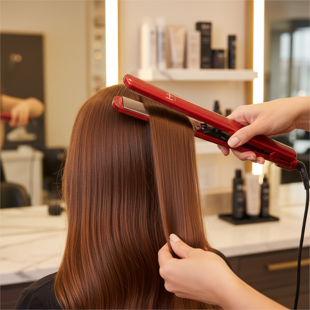 Hot & Hotter Extra Long Titanium Flat Iron 1in | Salon-Smooth
