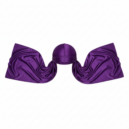 Mr. Durag Premium Silky Deluxe Durag, 1 Count, Purple