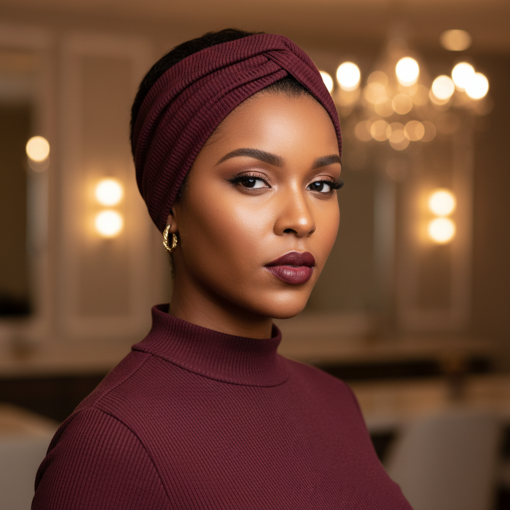 Ms. Remi Wide Silky Headwrap Scarf Ribbed Assorted Colors