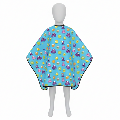 Annie Kids' Cutting Cape, 1 Count, Blue Pattern