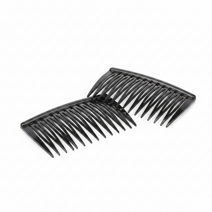 Annie Side Combs Medium, 2 Count, Black