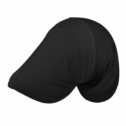 Mr. Durag Stylish Jumbo Stocking Cap, 1 Count, Black in smooth, breathable fabric designed for a roomy, comfortable fit perfect for maintaining waves and protective hair styling.