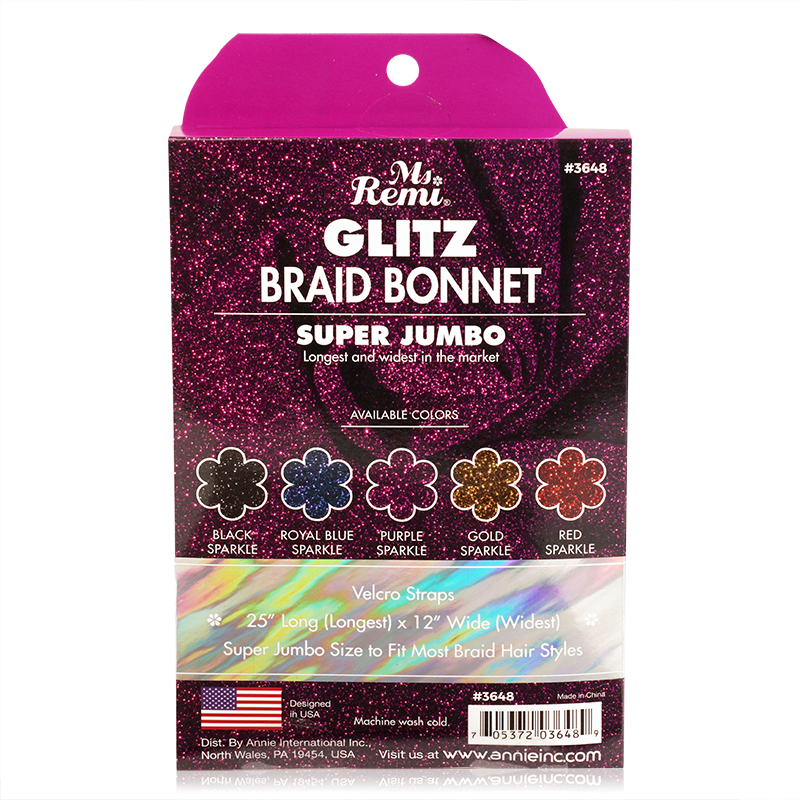 
                  
                    Load image into Gallery viewer, Ms. Remi Glitz Braid Bonnet Jumbo - XL Assorted Colors
                  
                
