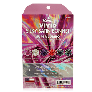 Ms. Remi Silky Satin Vivid Bonnet X-Jumbo Platinum, Assorted