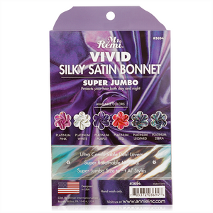 
                  
                    Load image into Gallery viewer, Ms. Remi Silky Satin Vivid Bonnet X-Jumbo Platinum, Assorted Bonnets Ms. Remi   
                  
                