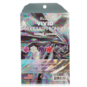 
                  
                    Load image into Gallery viewer, Ms. Remi Silky Satin Vivid Bonnet X-Jumbo Platinum Leopard Bonnets Ms. Remi   
                  
                