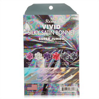 Ms. Remi Silky Satin Vivid Bonnet X-Jumbo Platinum Leopard
