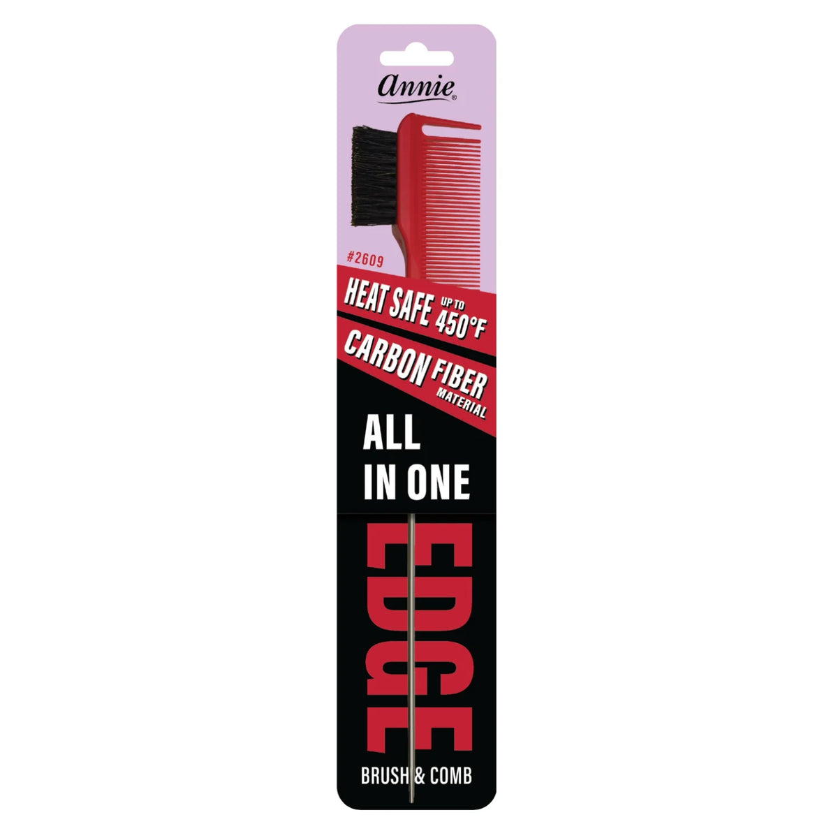 Annie All In One Edge Brush | Heat Safe Boar Bristle, All Hair