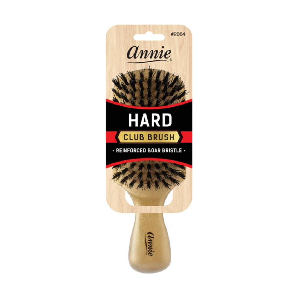 Annie Hard Club Brush Boar & Nylon Bristle Gold