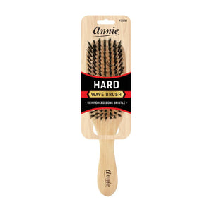 Annie Hard Wave Boar & Nylon Bristle Brush Light Brown – Annie