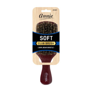 
                  
                    Cargar imagen en el visor de la galería, Annie Soft Club Brush 100% Pure Boar Bristles Dark Brown Brushes Annie   
                  
                