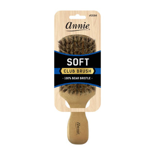 Annie Soft Club Brush 100% cerdas de jabalí puras, color dorado
