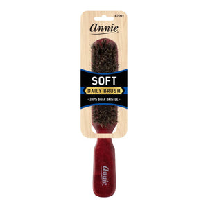 
                  
                    Load image into Gallery viewer, Annie Soft Wooden 100% Boar Bristle Brush 5 Row Brushes Annie   
                  
                