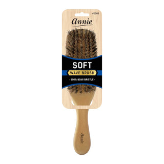 Annie Soft Wave Brush 100% Pure Boar Bristles Gold