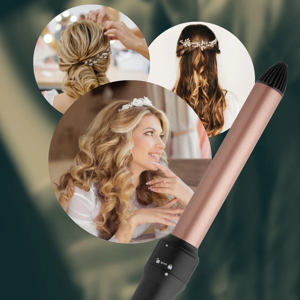 
                  
                    Load image into Gallery viewer, Hot &amp;amp; Hotter 3 in 1 Interchangeable Digital Curling Wand Set
                  
                